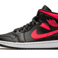 Jordan 1 Mid Black Siren Red (Women's)