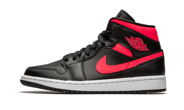 Jordan 1 Mid Black Siren Red (Women's)