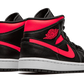 Jordan 1 Mid Black Siren Red (Women's)