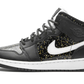 Jordan 1 Mid Black Speckle (GS)