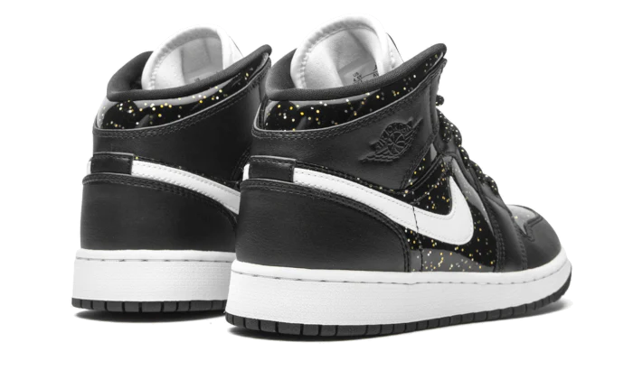 Jordan 1 Mid Black Speckle (GS)