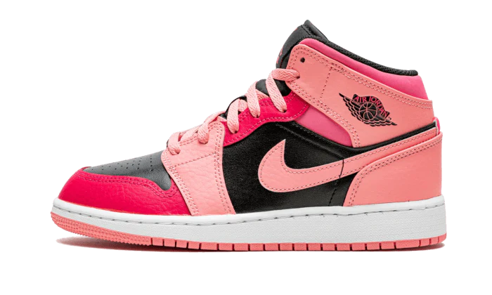 Jordan 1 Mid Coral Chalk (GS)