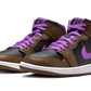 Jordan 1 Mid Purple Mocha