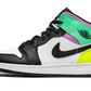 Jordan 1 Mid Pastel Black Toe (GS)