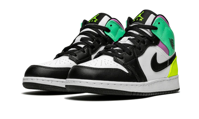 Jordan 1 Mid Pastel Black Toe (GS)