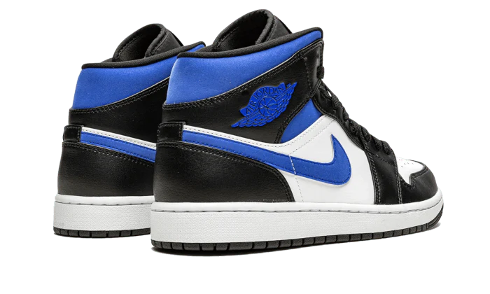 Jordan 1 Mid White Black Racer Blue (GS)