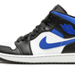 Jordan 1 Mid White Black Racer Blue (GS)