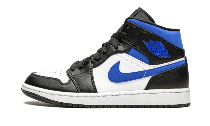 Jordan 1 Mid White Black Racer Blue (GS)