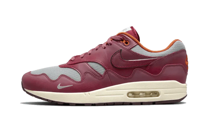 Nike Air Max 1 Patta Waves Rush Maroon (with Bracelet)