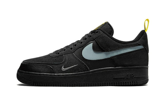 Nike Air Force 1 Low Cut Out Swoosh Black