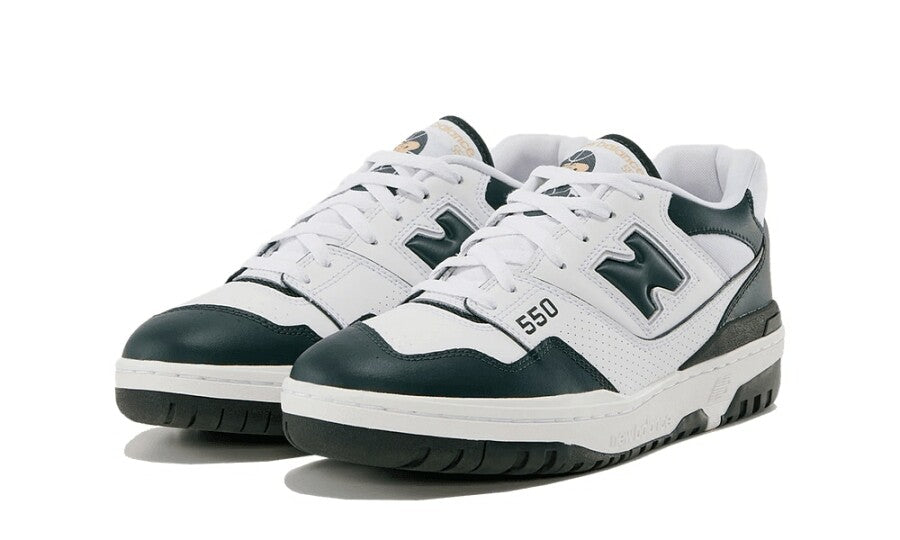 New Balance 550 White Dark Green