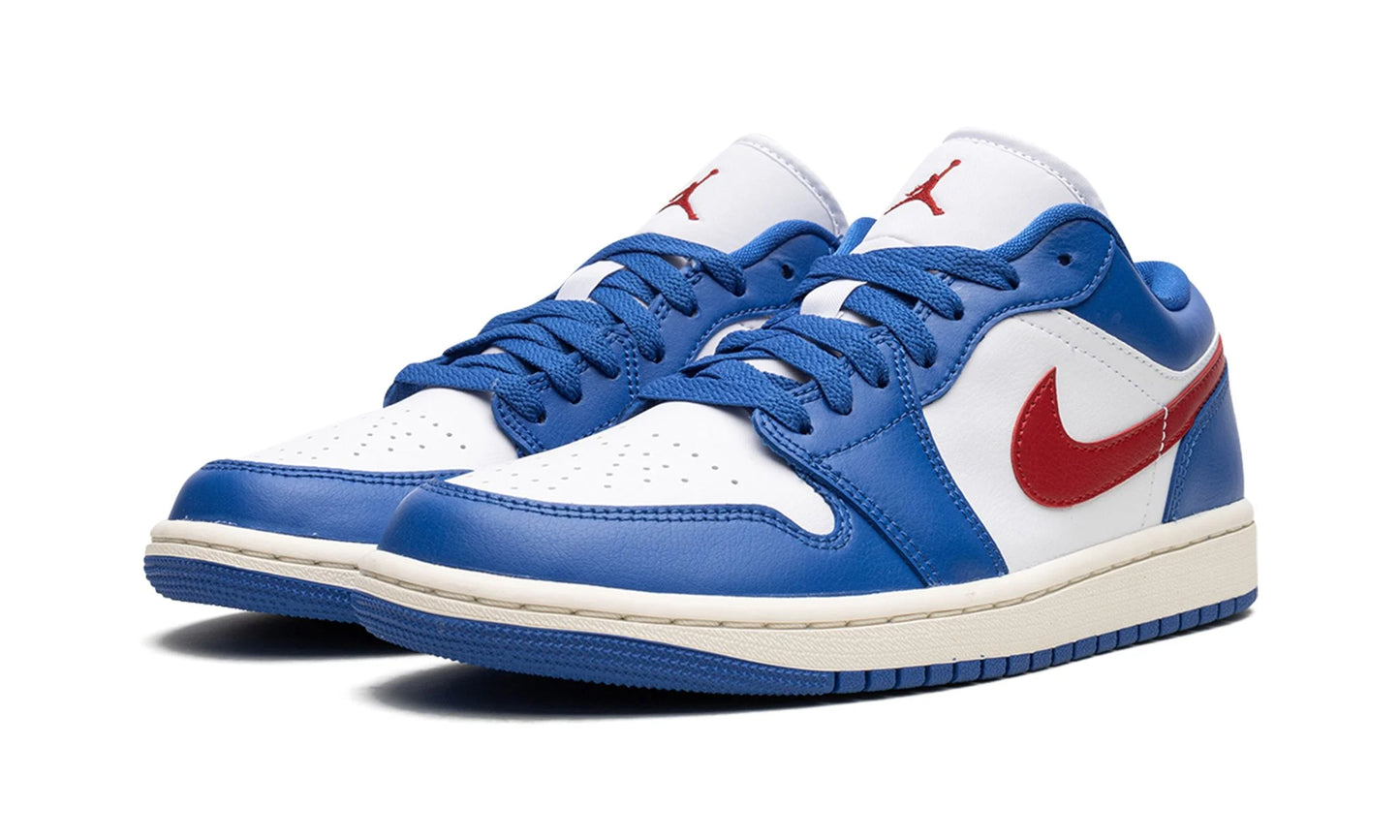 Jordan 1 Low Sport Blue Gym Red (Women's)