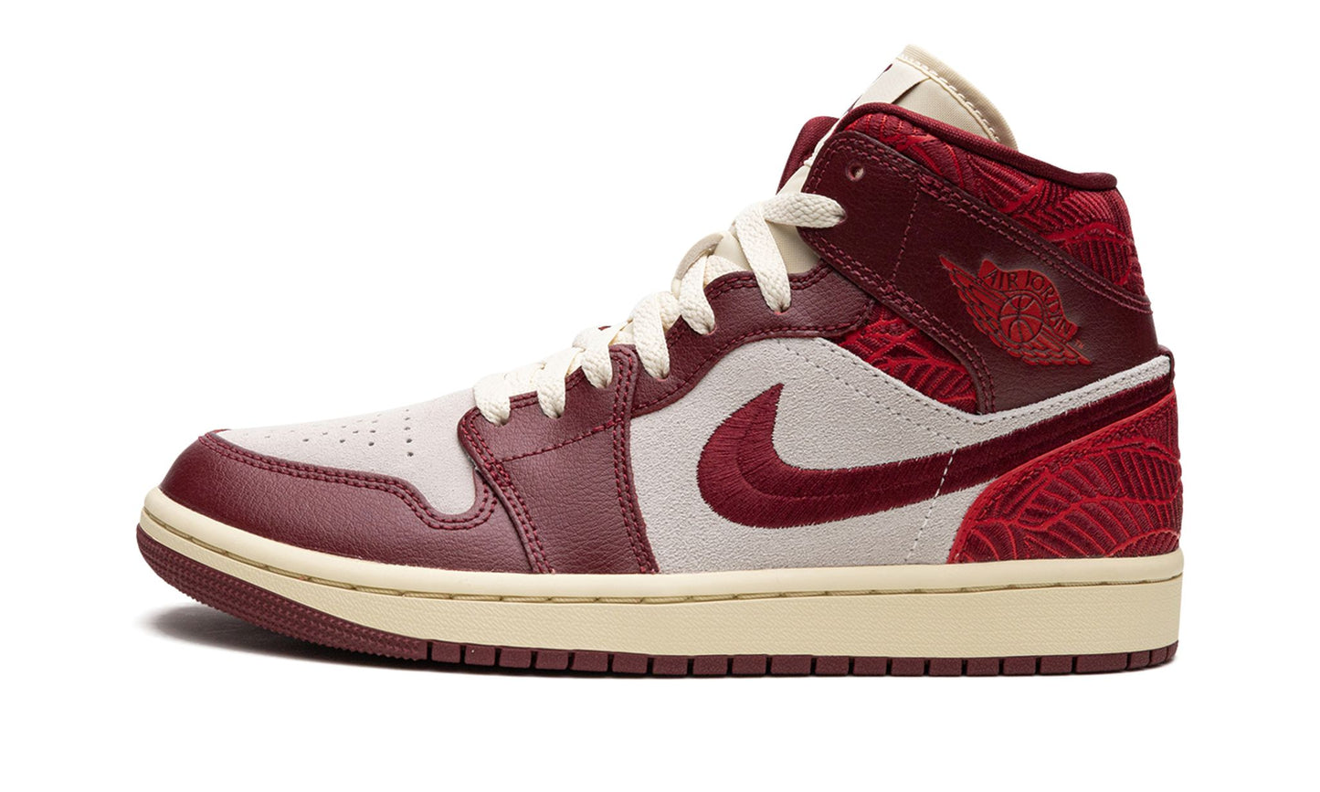 Jordan 1 Mid SE Tiki Leaf Team Red (Women's)