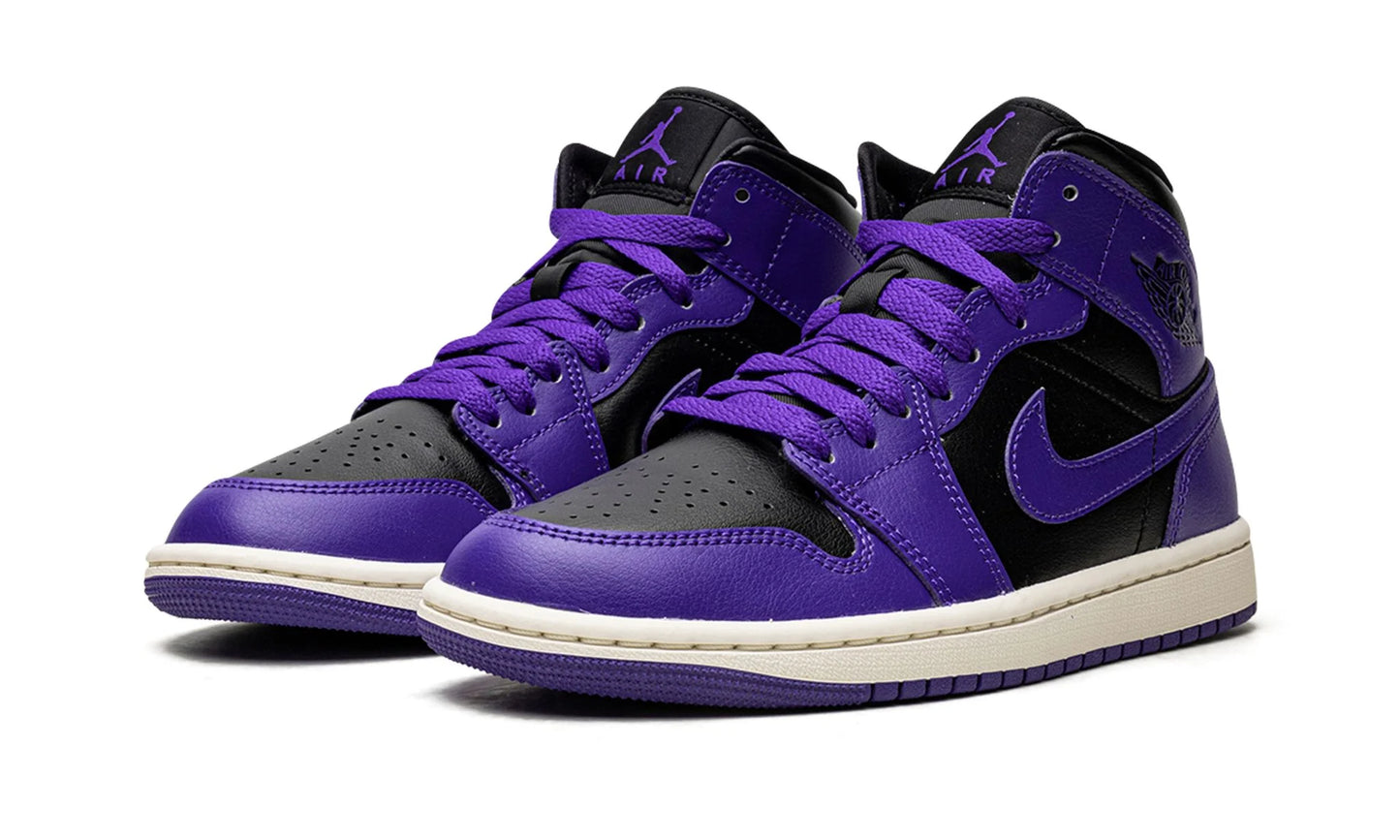 Jordan 1 Mid Purple Black (Women's)