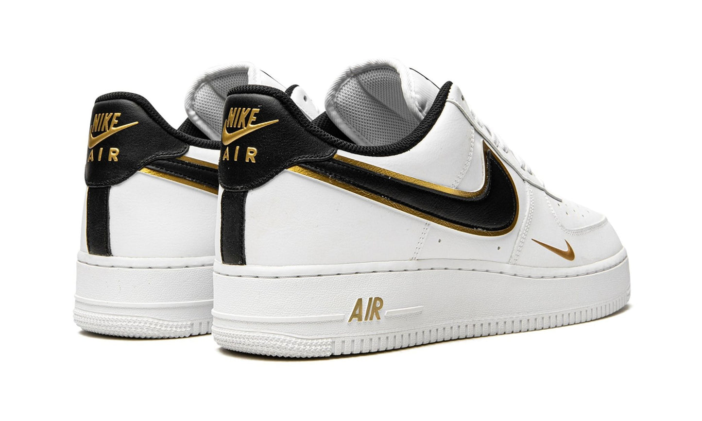 Nike Air Force 1 Low '07 LV8 Double Swoosh White Metallic Gold