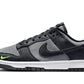 Nike Dunk Low Black Cool Grey Volt Mini Swoosh