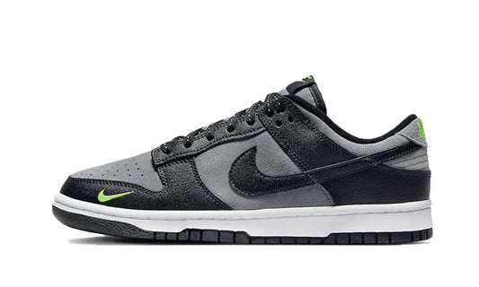 Nike Dunk Low Black Cool Grey Volt Mini Swoosh