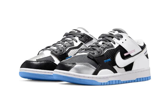 Nike Dunk Low Scrap Black Neutral Grey University Blue White