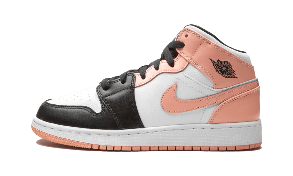 Jordan 1 Mid Crimson Tint Toe (GS) - soleHub