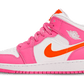 Jordan 1 Mid Pinksicle Safety Orange (GS) - soleHub