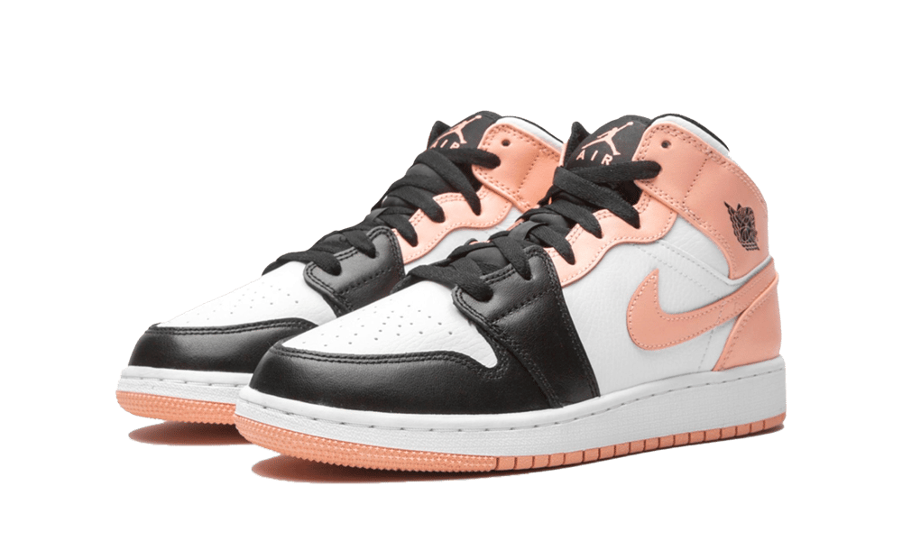 Jordan 1 Mid Crimson Tint Toe (GS) - soleHub