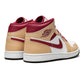 Jordan 1 Mid Beige Red - soleHub